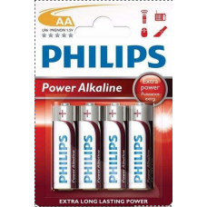 Philips - Pile Alcaline - AA x 4 - Powerlife (LR6)